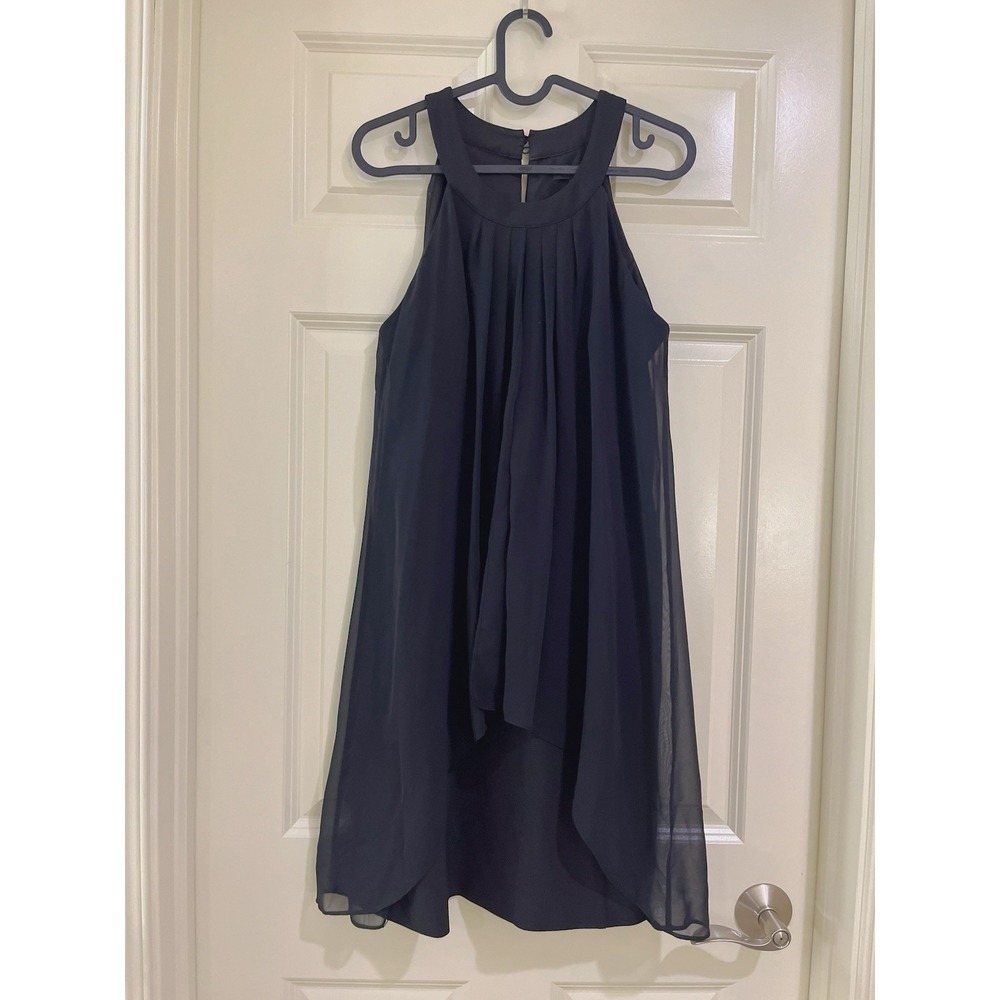 white house black market women black dress size 8